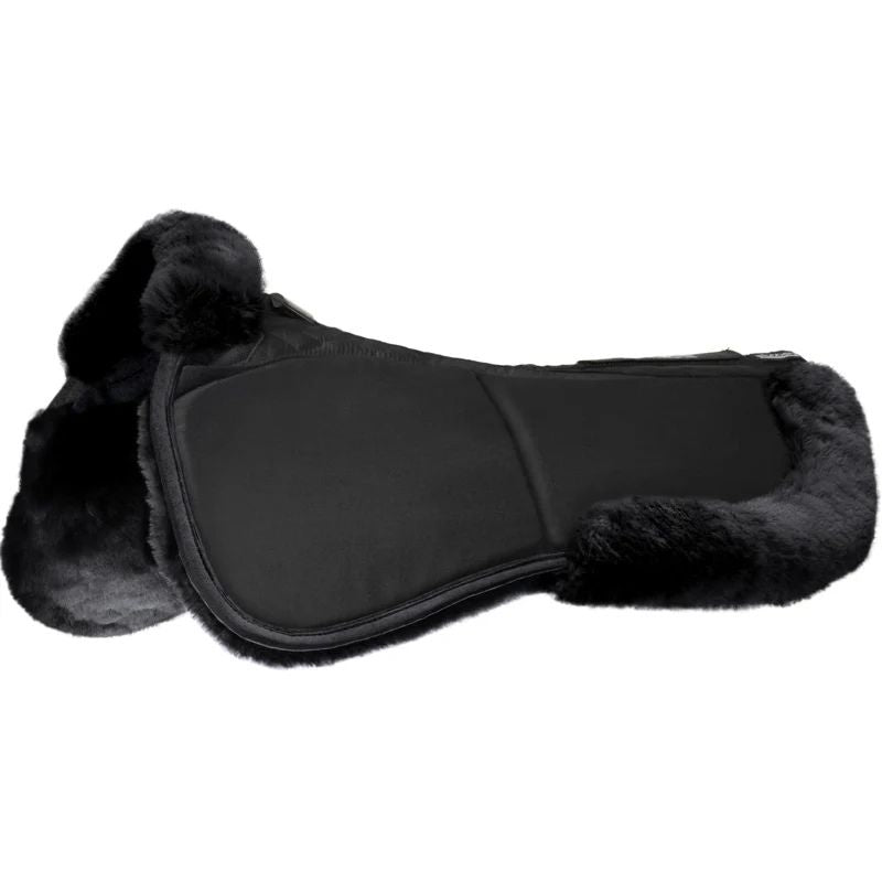 Streamline Adjuster Lambswool Half Pad Dressur - Sort
