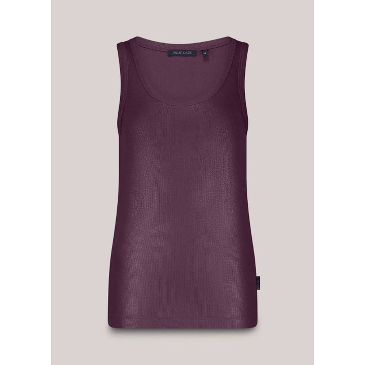 Summum Rib Tanktop - WineBerry, tanktop, toppe, top, tøj, tøj til kvinder, 