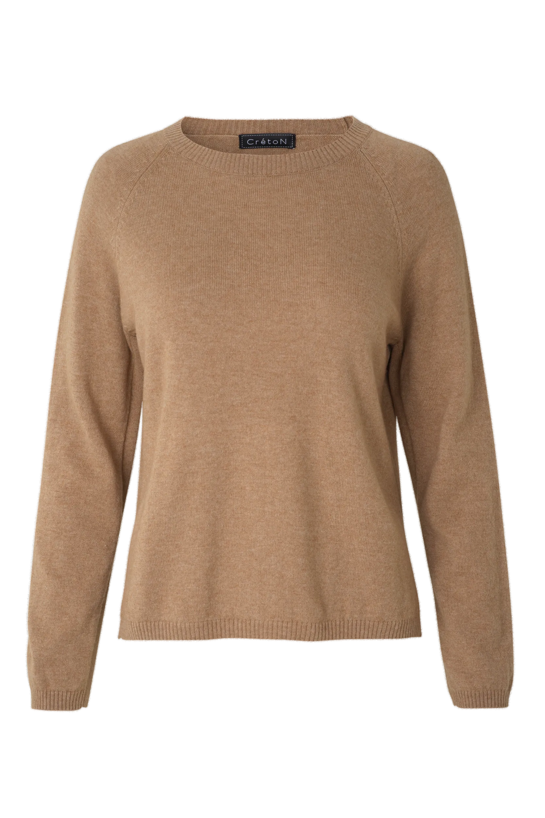 Lækker strik fra CrètoN i Kashmir i Camel 899 kr. Stenholtgaard