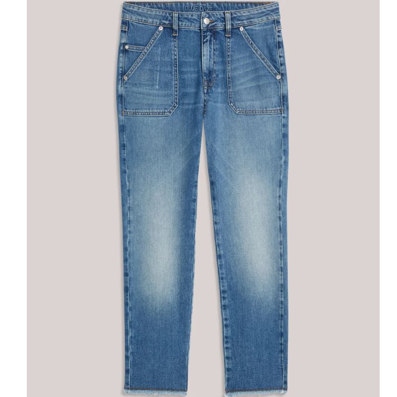 TAPERED JEANS  - BLUE DAZE - BY SUMMUM