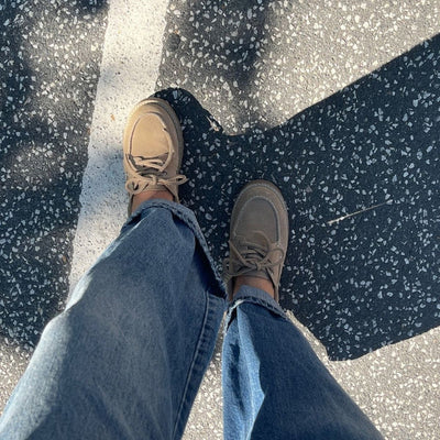THE WALK SUEDE - BISCUIT