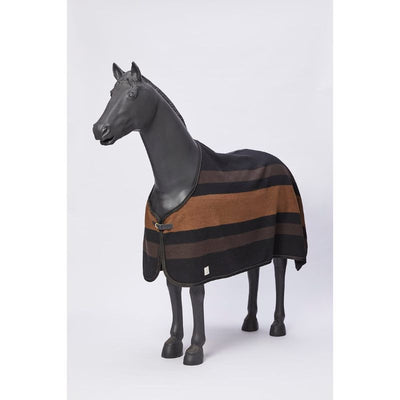 Vestrum San Martino Striped Uld Tæppe - Sort / Corten, ulddækken, dækkener, tæpper til heste, rideudstyr, til heste,