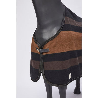 Vestrum San Martino Striped Uld Tæppe - Sort / Corten, ulddækken, dækkener, tæpper til heste, rideudstyr, til heste,