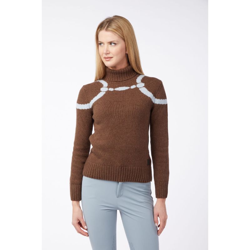 Vestrum Cartagena Sweater - Brun, ridetøj, rideudstyr, tøj til rytter, ridebluse, ridesweater, ridetrøje, 