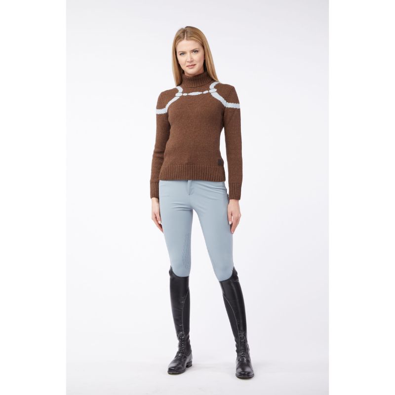Vestrum Cartagena Sweater - Brun, ridetøj, rideudstyr, tøj til rytter, ridebluse, ridesweater, ridetrøje, 