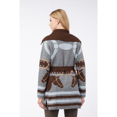 Vestrum Munich Cardigan - Grey / Blue, cardiga, strik, trøjer, tøj, 