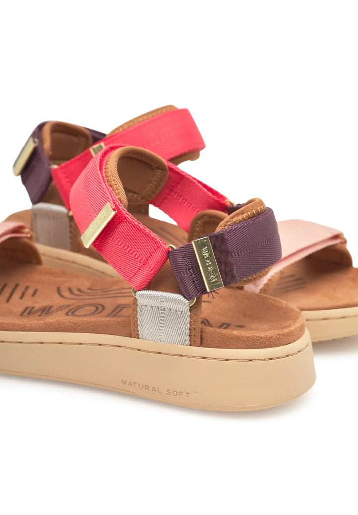 Woden Line sandal  - Flame Multi