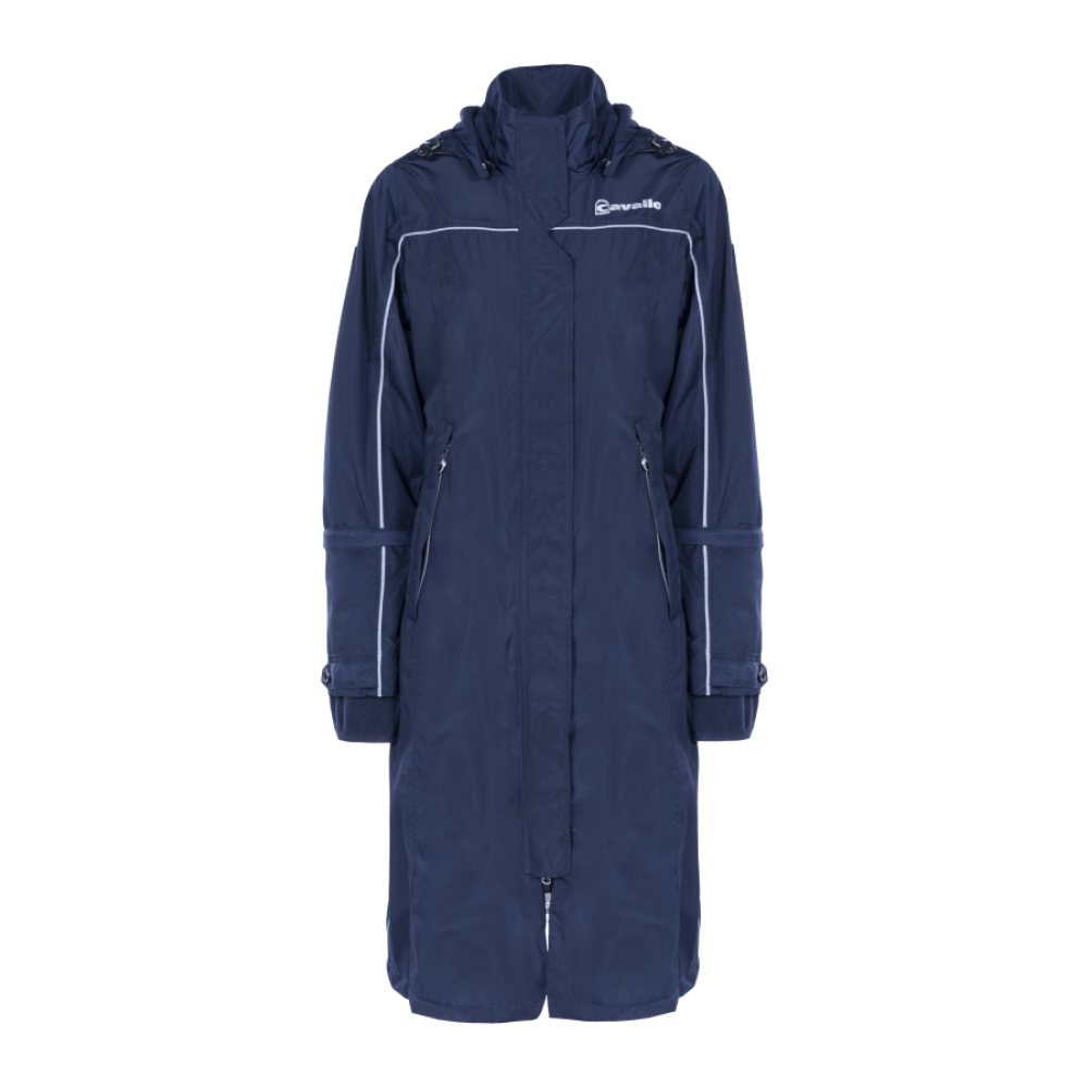 Cavallo Bruna Regnfrakke - Navy, regnfrakke, vinterfrakke, rideregnfrakke, ride vinterfrakke, ridejakke, ride vinter jakke, rideudstyr,