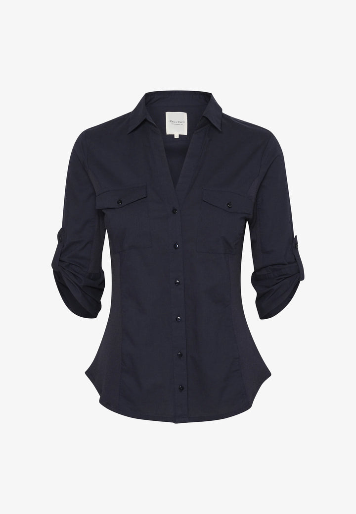 Part two CortniaPW Skjorte - Dark Navy