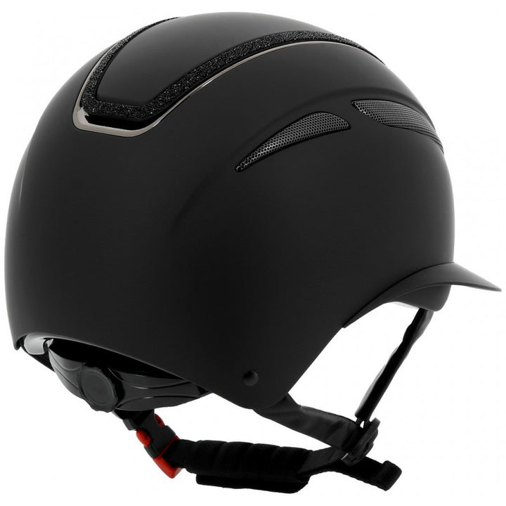 Equitheme Casque Agris Noir Lamé - Sort, ridehjelm, rideudstyr,