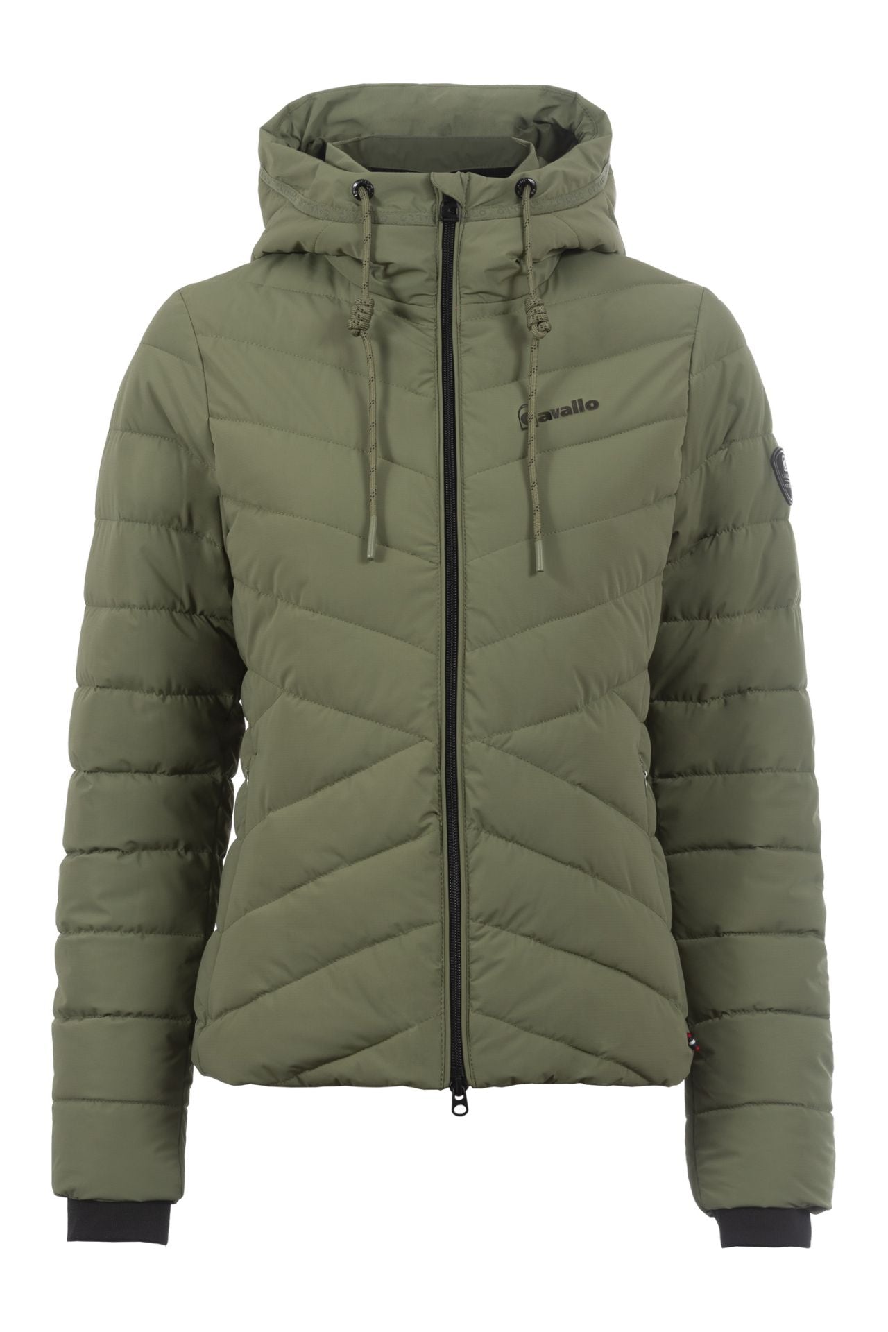 Cavallo Raven Jakke - Tea Leaf, grøn ridejakke, grøn vinterjakke, vinter ridejakke, ridejakker, jakke, kort jakke, rideudstyr, 