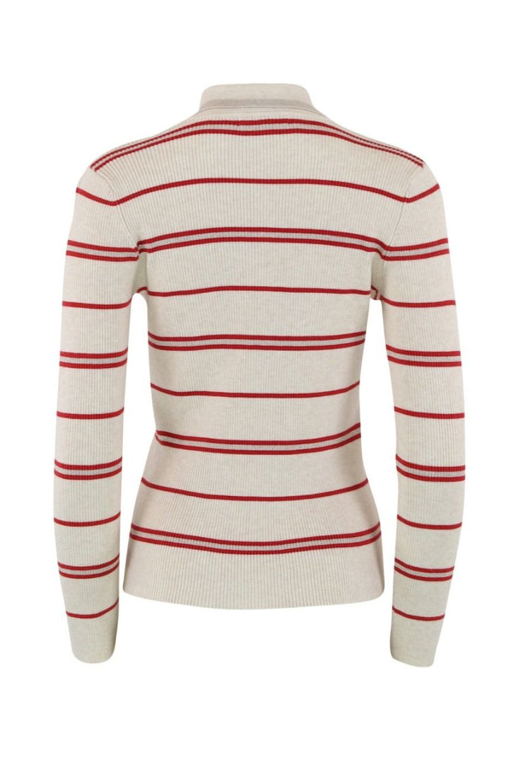 Continue Eva polo knit stripe