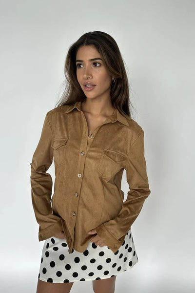 Continue Ronja skjorte - Cognac