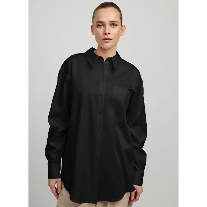 Creton Cremila Shirt - Sort, skjorte, tøj, 