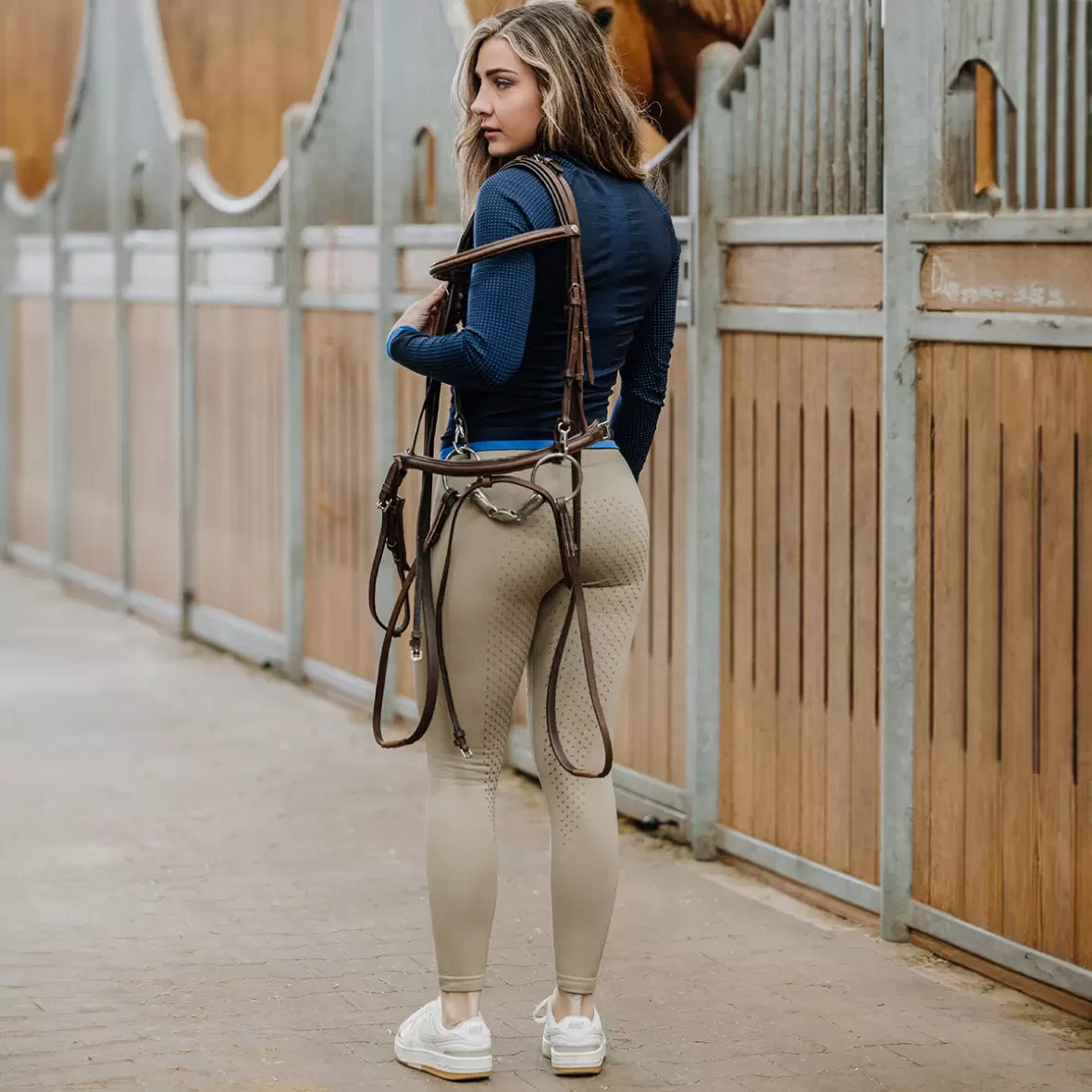 Equithème Acacia - Taupe, ridebukser, ridetights, ridetøj, rideudstyr, equitheme ridebukser, equitheme ridetights, 