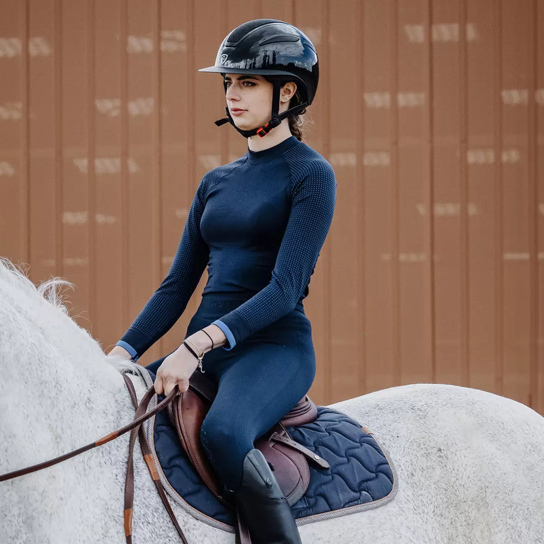 Equithème Acacia - Navy , ridetigts, ridebukser, ridetøj, navy ridebukser, bukser fra equitheme, 