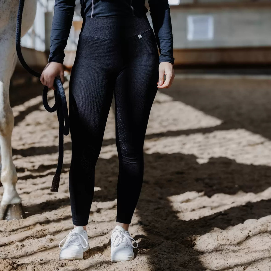 Equithème Acacia - Sort, ridebukser, ridetights, ridetøj,