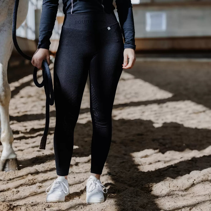 Equithème Acacia - Sort, ridebukser, ridetights, ridetøj,