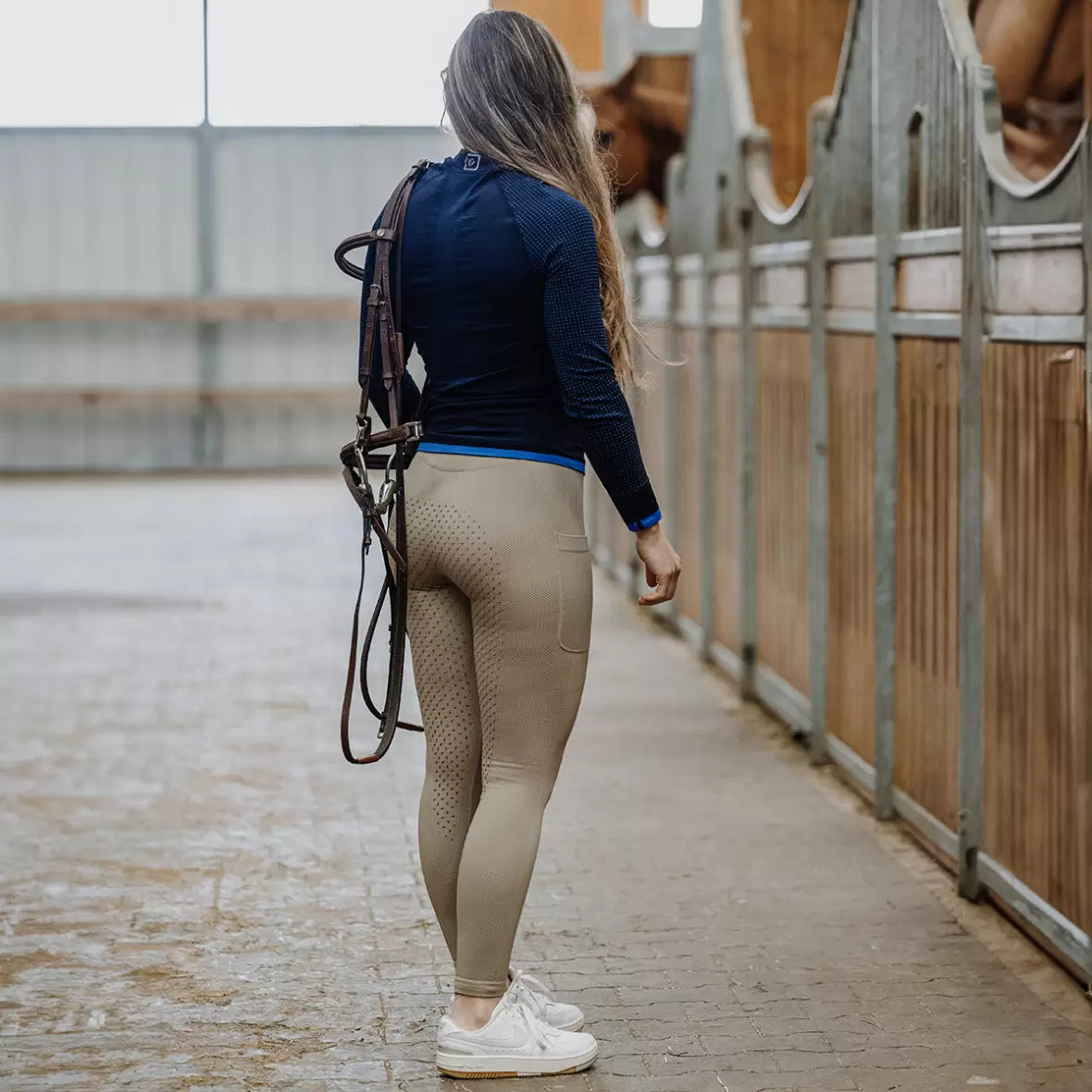 Equithème Acacia - Taupe, ridebukser, ridetights, ridetøj, rideudstyr, equitheme ridebukser, equitheme ridetights, 