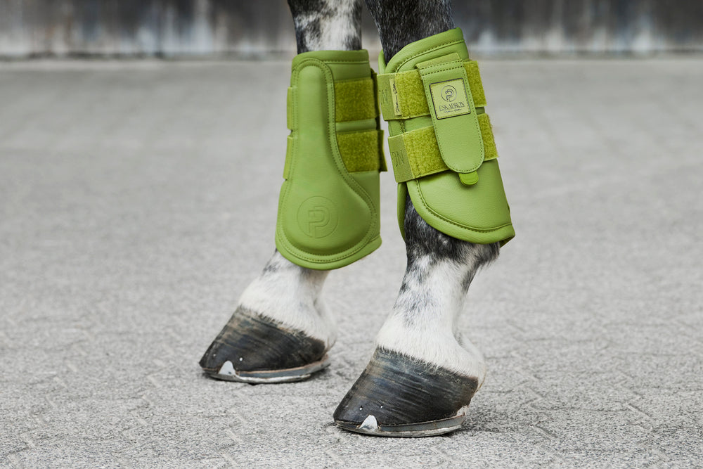 Eskadron Faux Leather Gamacher - Moss Green, gamacher, rideudstyr, 