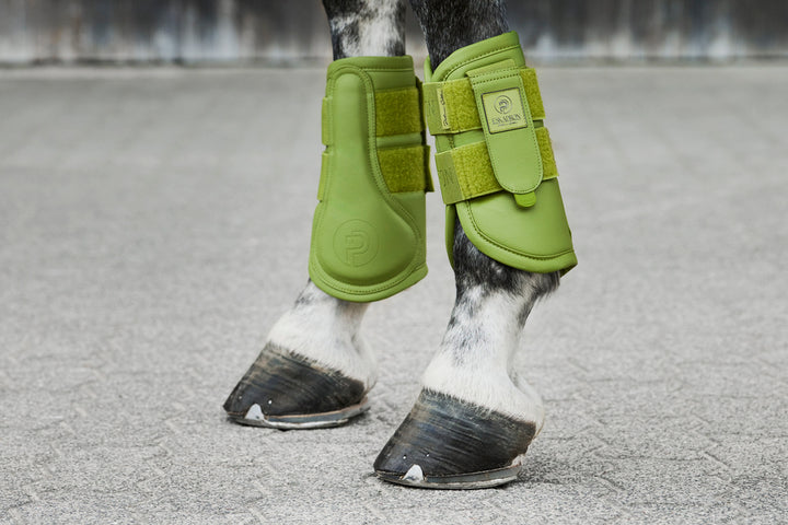 Eskadron Faux Leather Gamacher - Moss Green, gamacher, rideudstyr, 