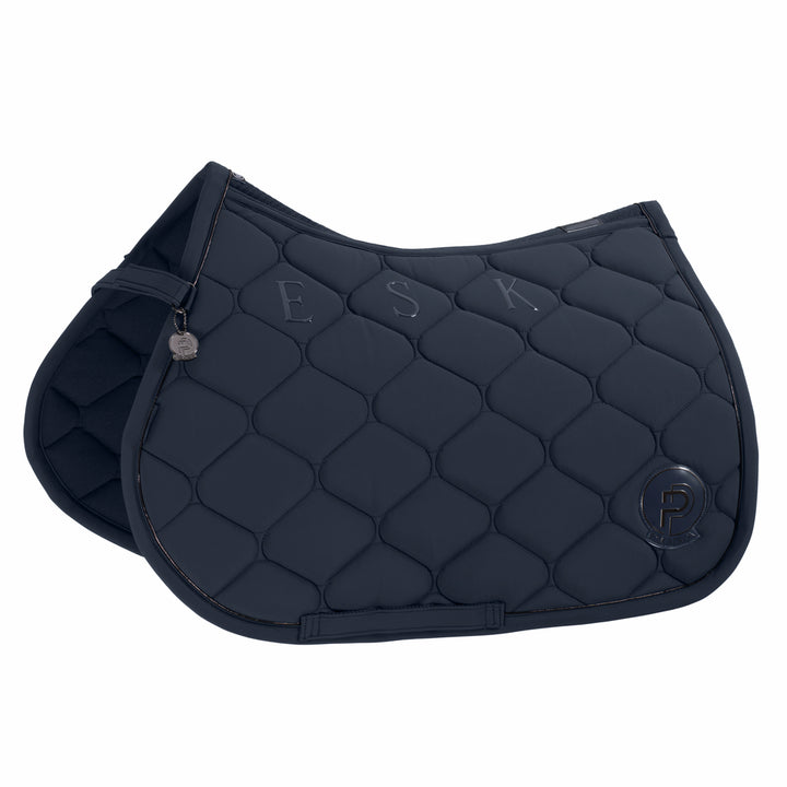 Eskadron Softshell Emblem - Atlantic Blue, underlag, springunderlag, dressurunderlag, sadelunderlag, rideudstyr 