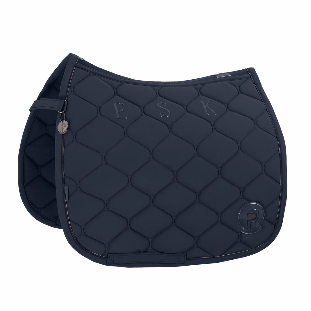 Eskadron Softshell Emblem - Atlantic Blue, underlag, springunderlag, dressurunderlag, sadelunderlag, rideudstyr 