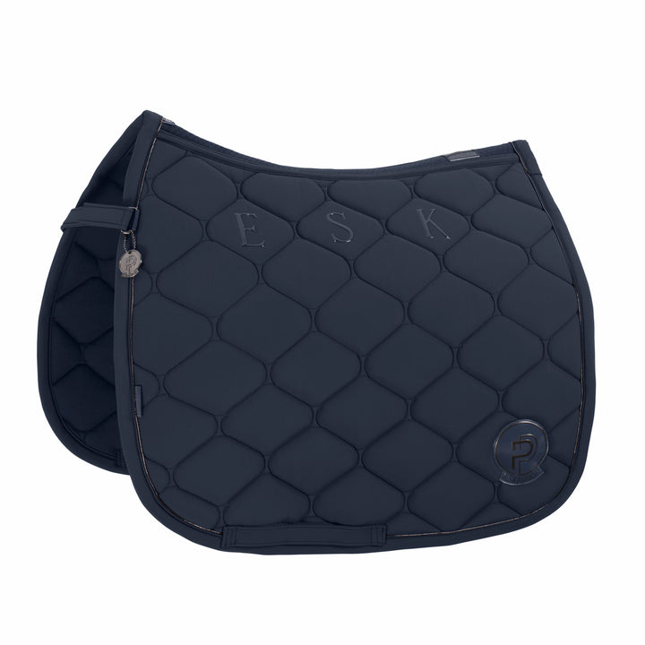 Eskadron Softshell Emblem - Atlantic Blue, underlag, springunderlag, dressurunderlag, sadelunderlag, rideudstyr 
