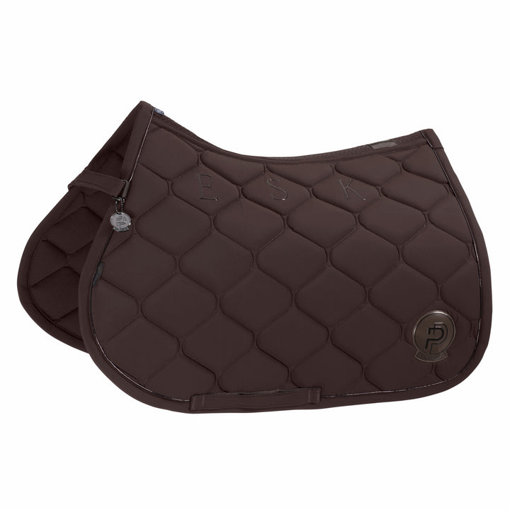 Eskadron Softshell Emblem - Teak Brown, sadelunderlag, underlag, dressurunderlag,     spring underlag, rideudstyr,