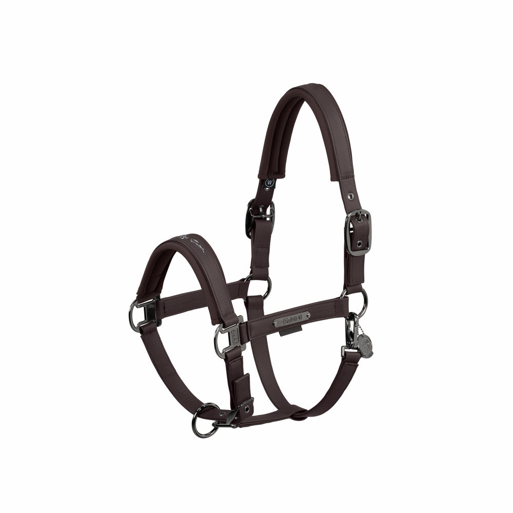 Eskadron Faux Leather Grime - Teak Brown, grime, rimer, rideudstyr 