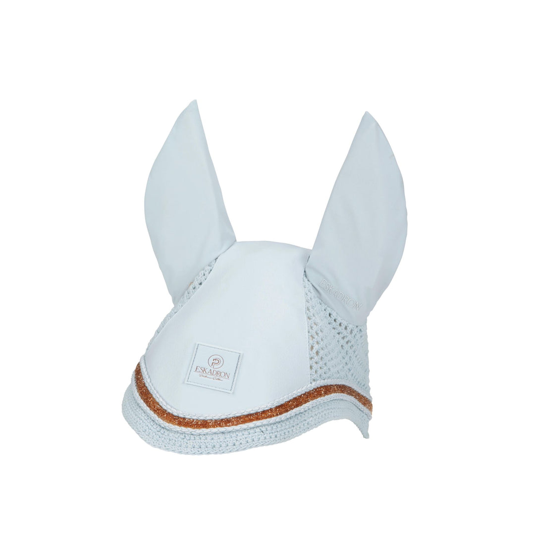 eskadron, platinium, faux leather jewel, fly hood, hest, rideudstyr, 