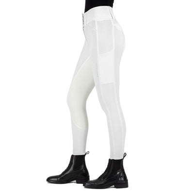 Euro-Star Aurelia, flotte hvide stævne bukser, til rytter, stævne, rytter, ridebukse , hvid, dame 