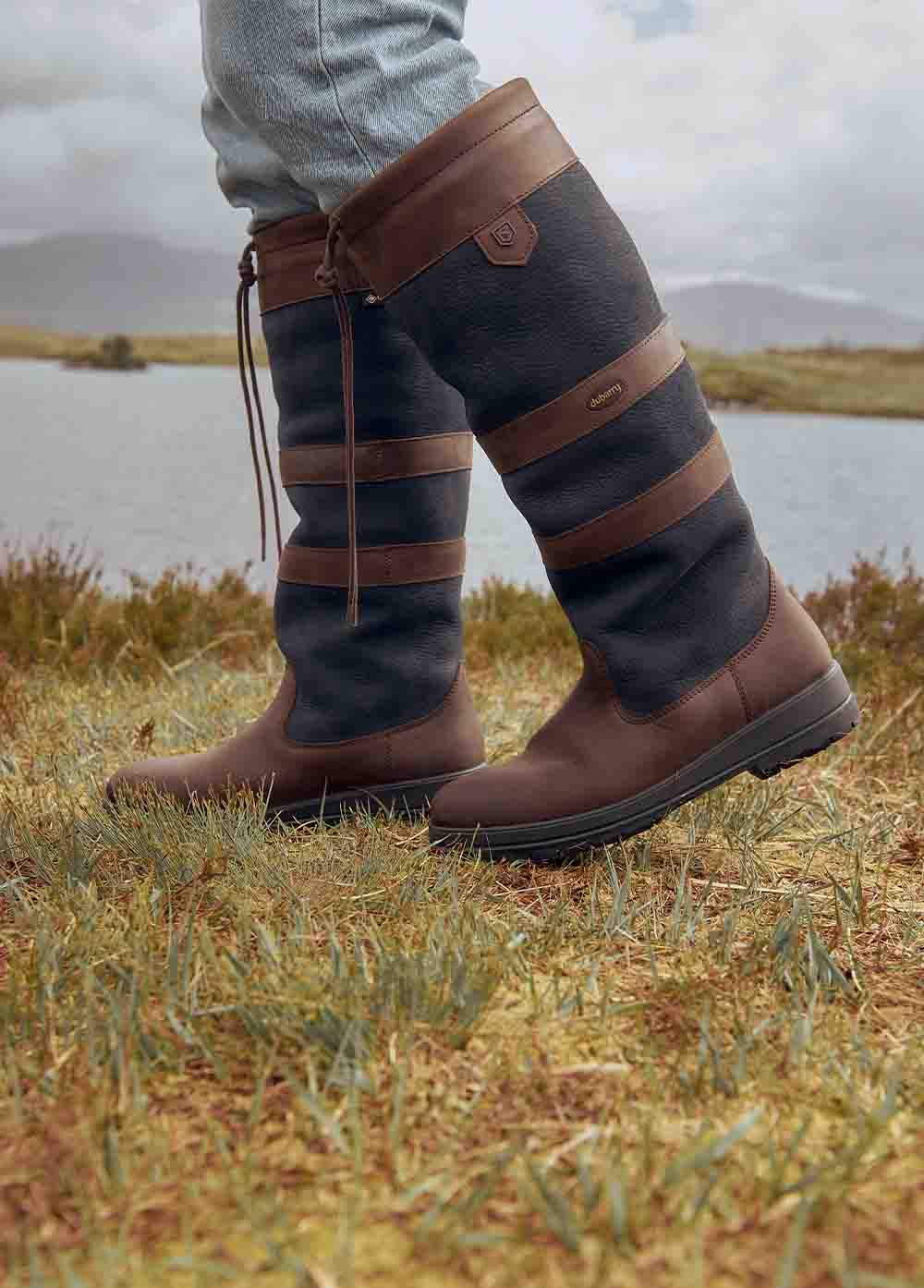 Galway  Boot - Navy/Brown