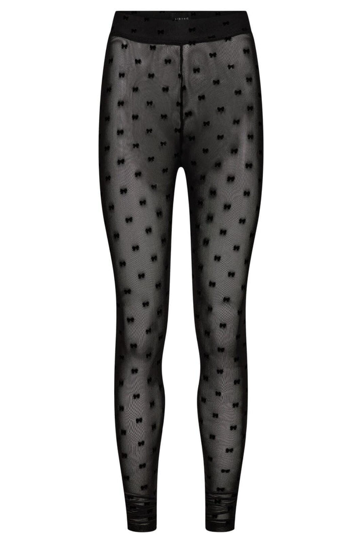 Mesh leggings - leggings - Black Flock Bow