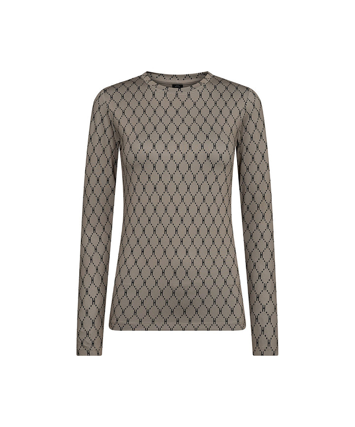 Hype The Detail Printed Bluse - Sand