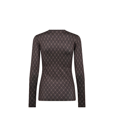 Hype The Detail Printed Blouse - Brun