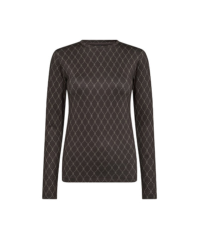 Hype The Detail Printed Blouse - Brun