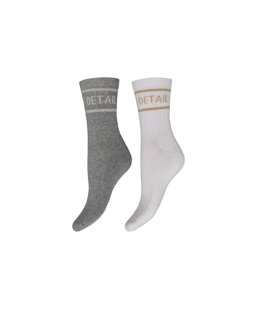 Hype The Detail Tennis Socks - Hvid / Grå
