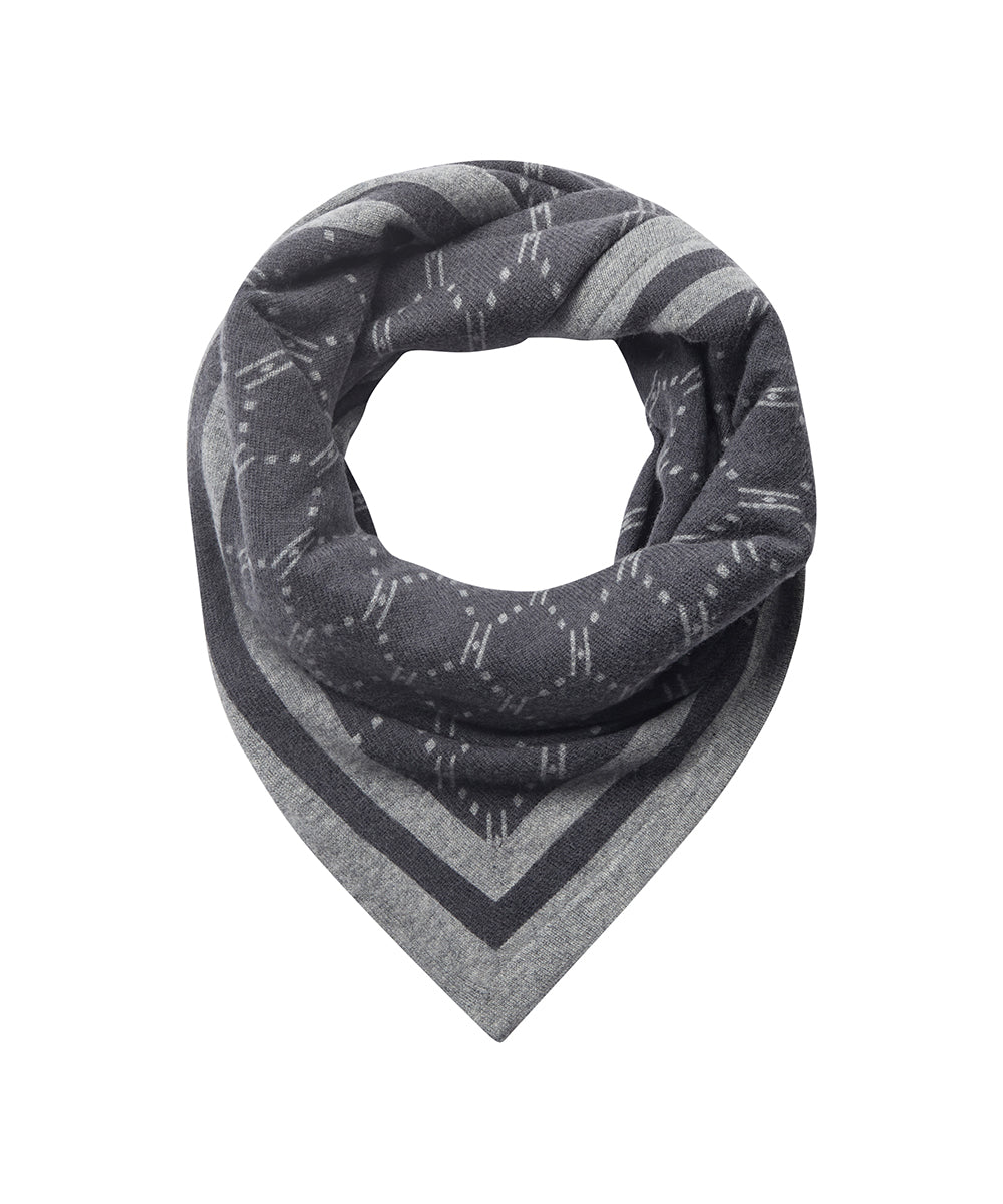 DARK GREY MELANGE - Hype the Detail Triangle Scarf