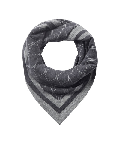 DARK GREY MELANGE - Hype the Detail Triangle Scarf