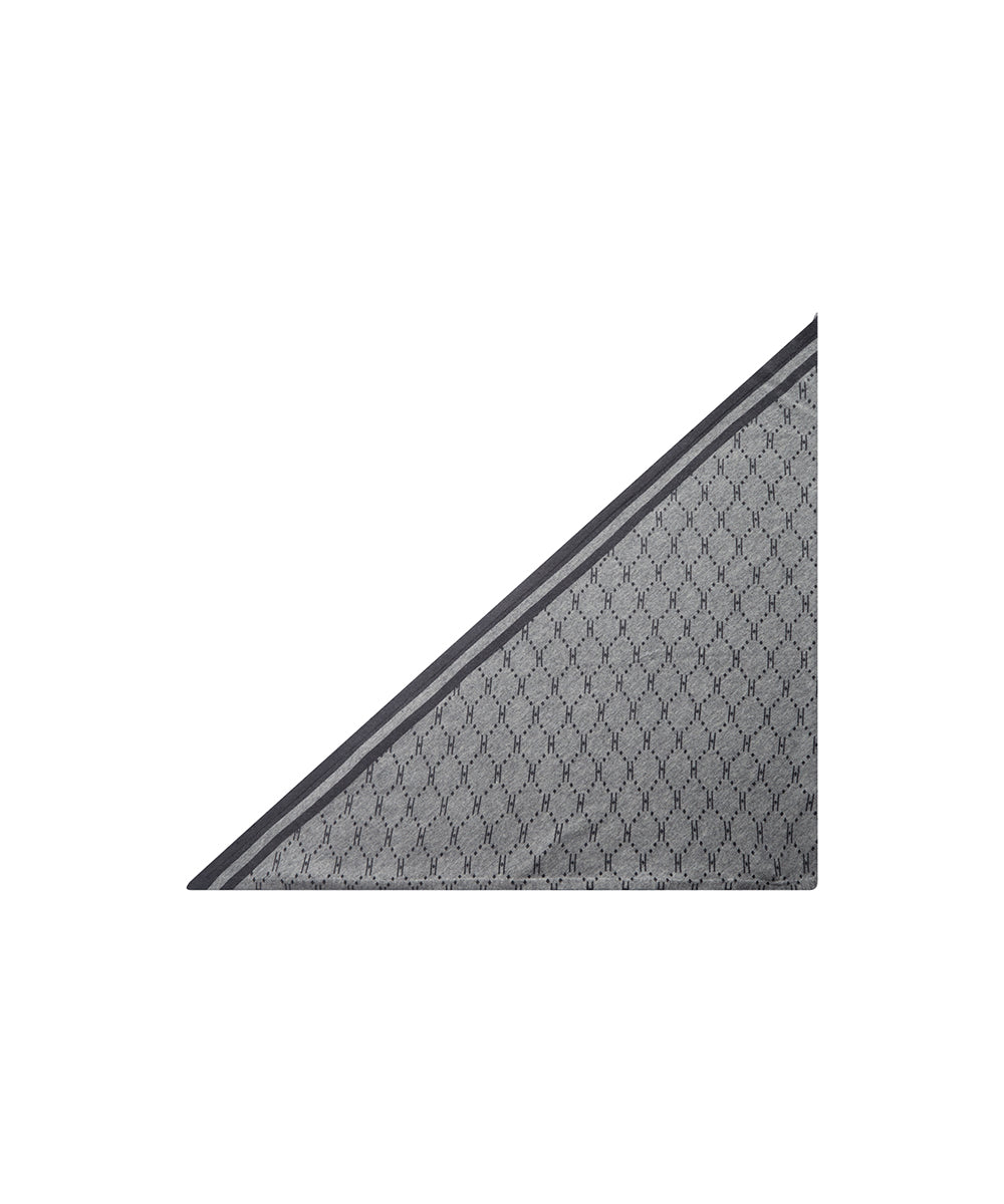 LYS GRÅ MELANGE - Hype the Detail Triangle Scarf