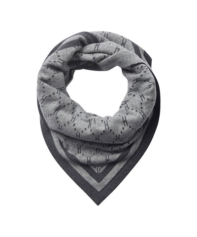 LYS GRÅ MELANGE - Hype the Detail Triangle Scarf