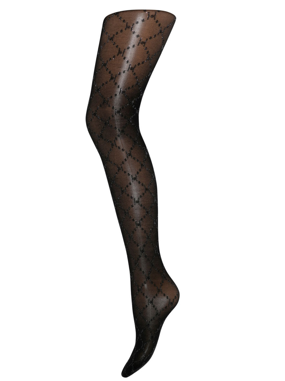 Hype the Detail Glitter Tights -sølv