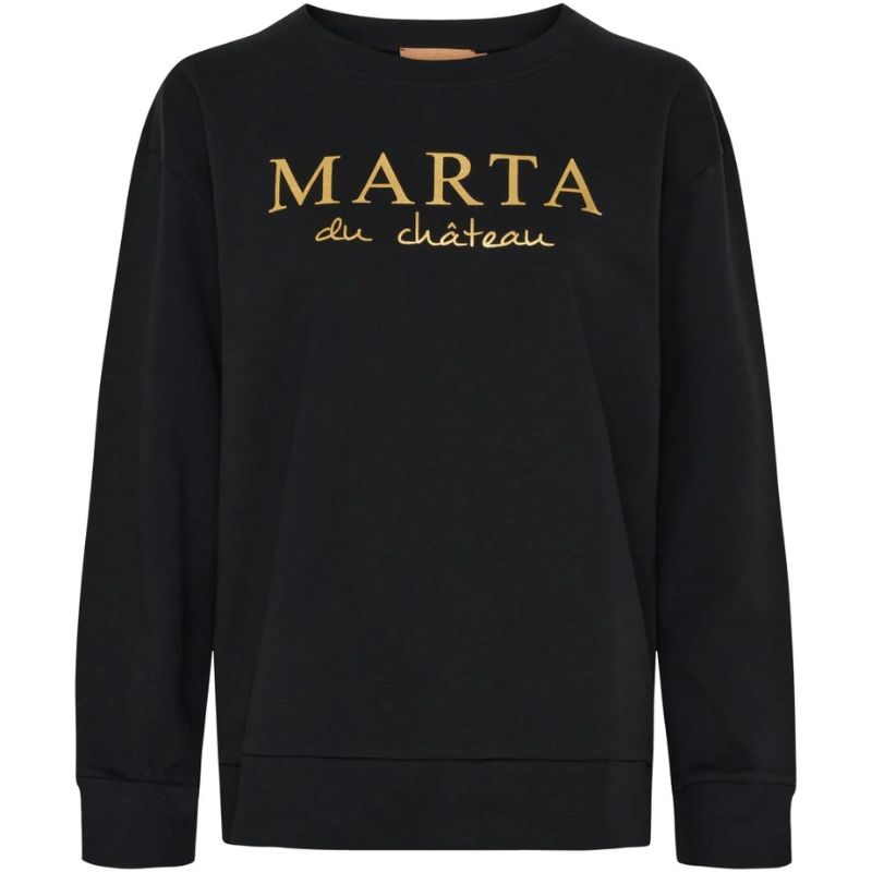 Mdc Annemette - Sort, mdc, marta du chateau, sweatshirt, sweater, tøj,