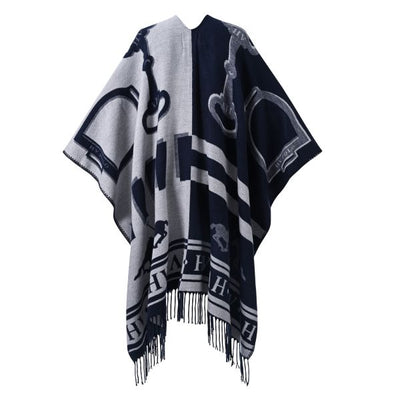 HV Polo Shelly Poncho - Navy