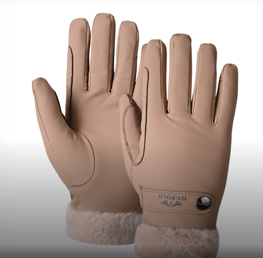 HV Polo Garnet Gloves - Straw