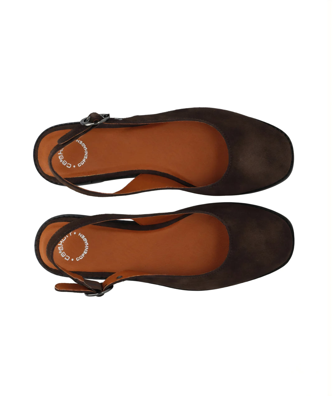 Cashott Diana Sling Back Suede - Brun