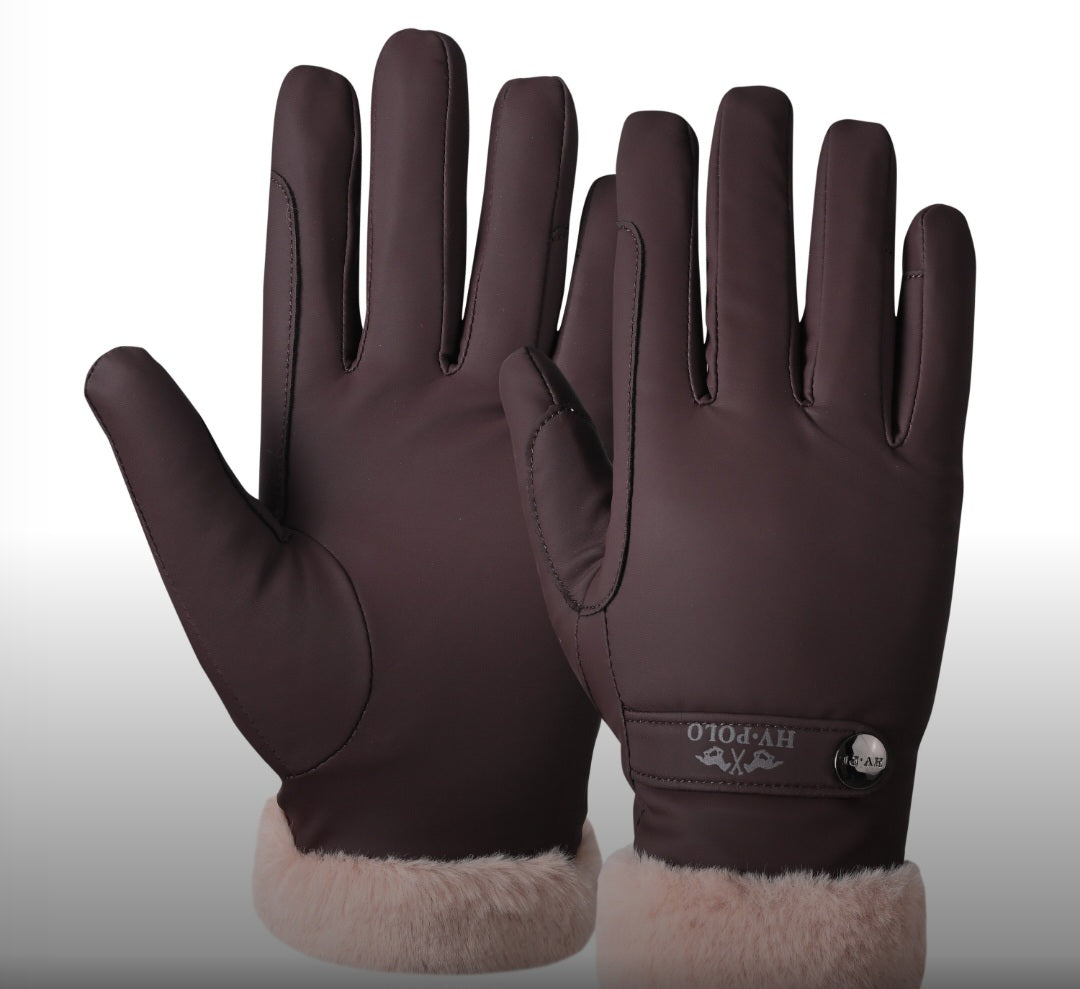 HV Polo Garnet Gloves - Wood