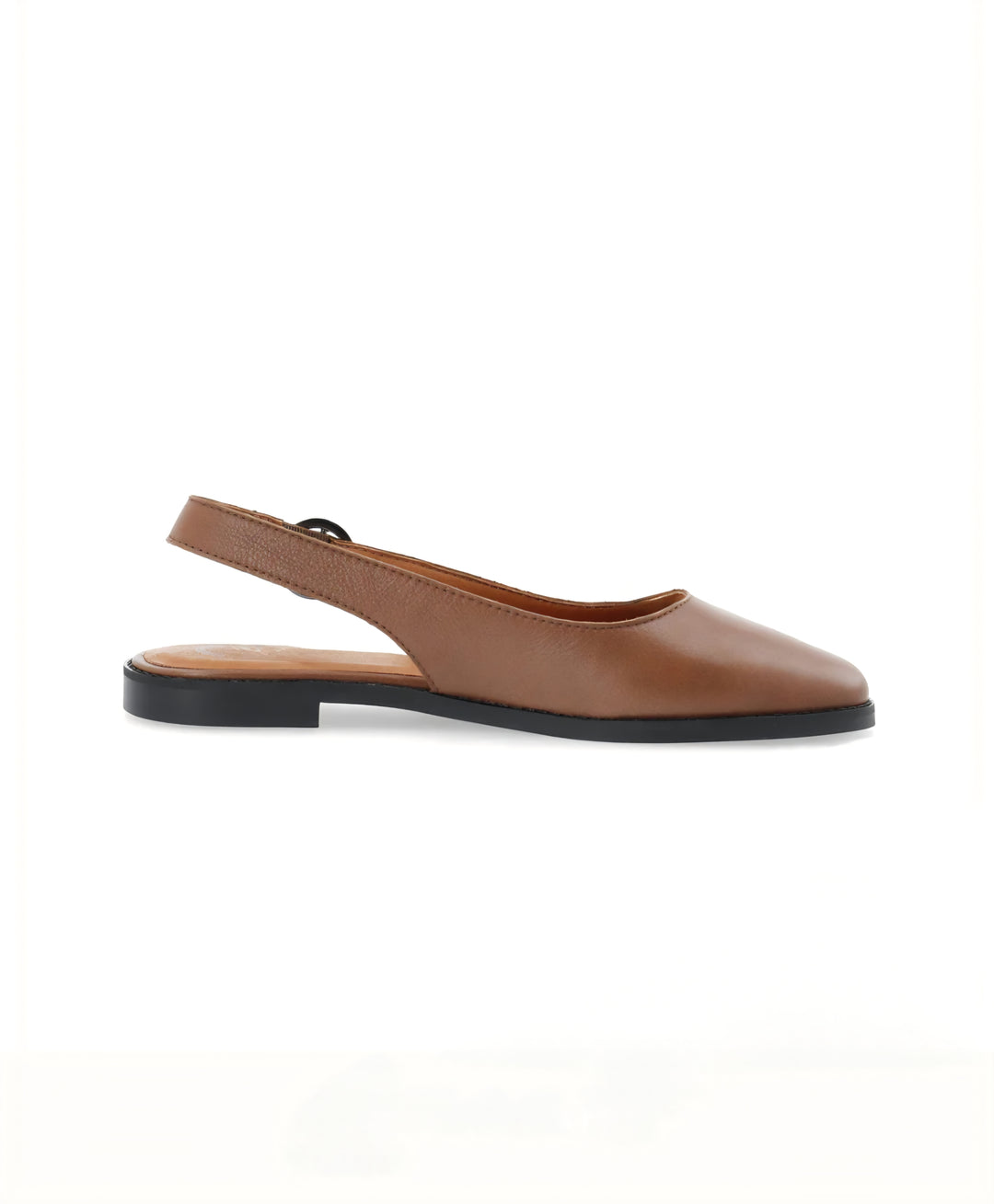 Cashott Diana Sling Back Leather - Cognac