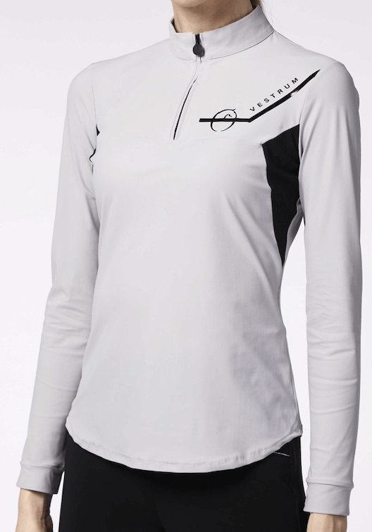 Vestrum Bluse La Coruna - Grå, ridebluse, ridetøj, vestrum, 